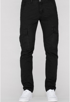 Kalhoty AGENT Alpha Industries, Black Černé