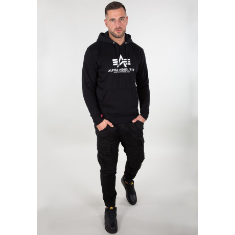 Mikina BASIC HOODY Alpha Industries, OLIVE