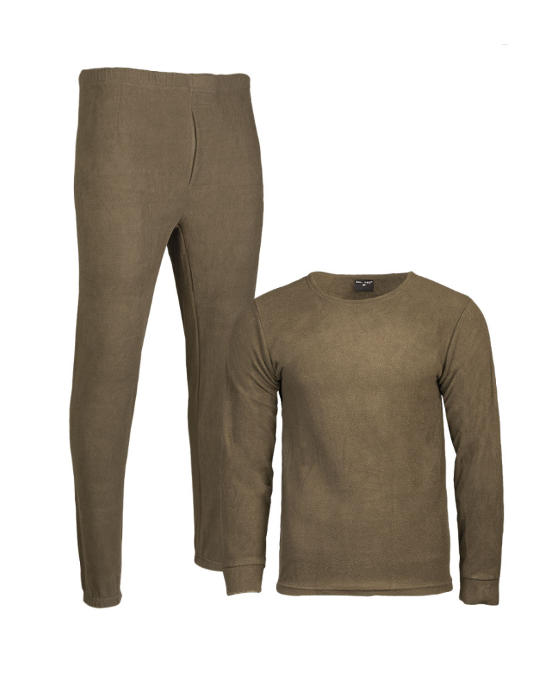 Spodní prádlo THERMOFLEECE s kulatým výstřihem OLIVOVÉ Spodní prádlo THERMOFLEECE s kulatým výstřihem OLIVOVÉ