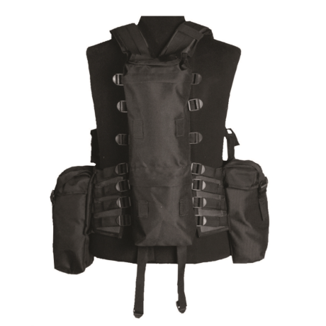 Taktická vesta 12 kapes černá