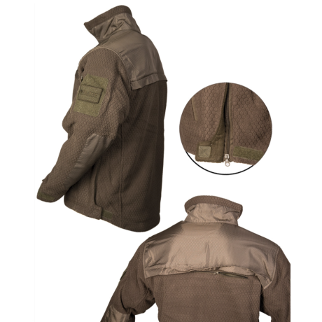 Bunda ELITE FLEECE HEXTAC® DARK COYOTE (TMAVĚ PÍSKOVÁ)