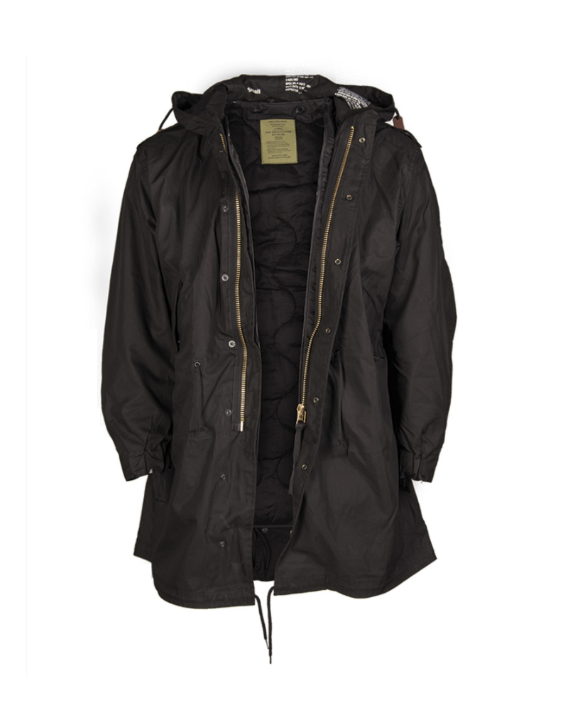 US SHELL parka s kapucí M51 s vložkou ČERNÁ US SHELL parka s kapucí M51 s vložkou ČERNÁ