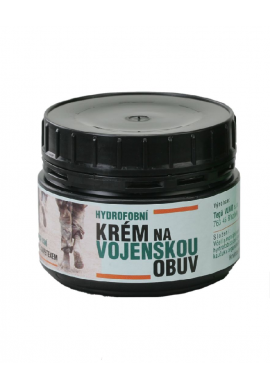 Hydrofobní krém na obuv s membránou 250ml černý vojenské leštidlo