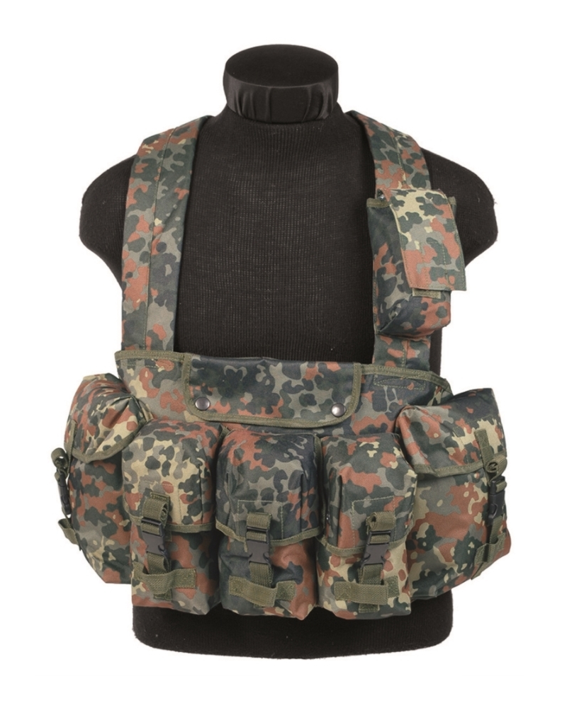 Nosné řemení CHEST RIG 6-kapes FLECKTARN