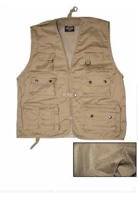 copy of Lovecká rybářská VESTA se síťovanou podšívkou OLIVOVÁ