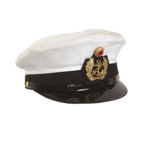 BW kapitánská námořnická čepice