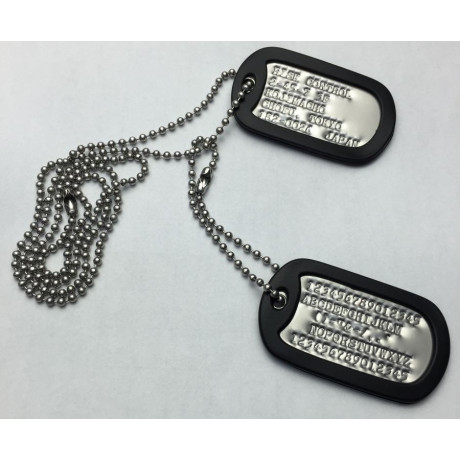 US Dog Tags psí známky set s ražbou