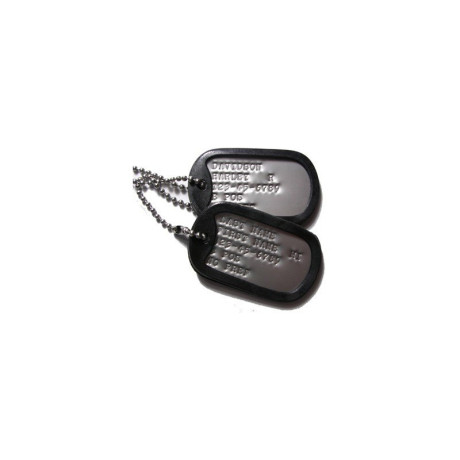 US Dog Tags psí známky set s ražbou