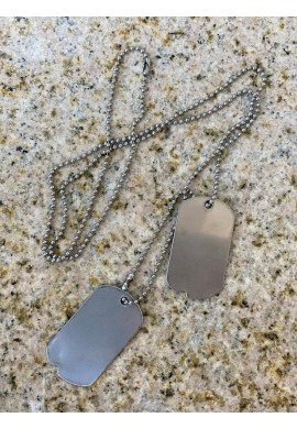 copy of US Dog Tags psí známky set s ražbou