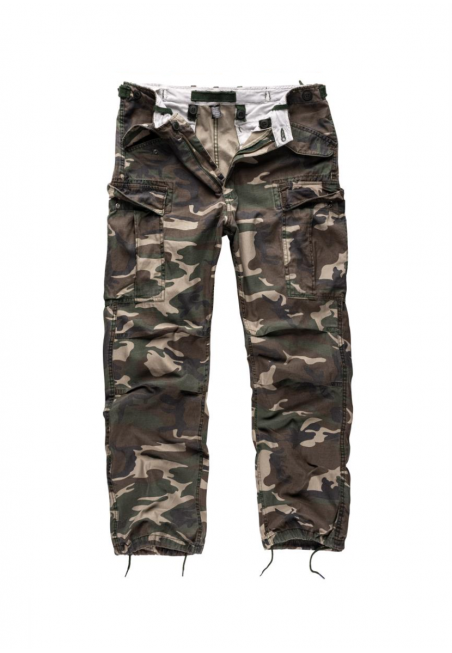 Kalhoty M65 VINTAGE FATIGUES WOODLAND