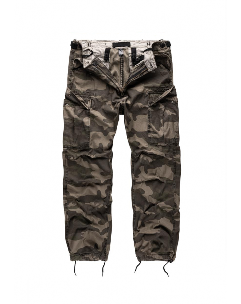Kalhoty M65 VINTAGE FATIGUES BLACKCAMO Kalhoty M65 VINTAGE FATIGUES BLACKCAMO