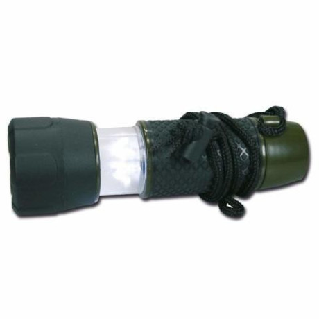 Štábní baterka 6 LED(4AAA) Olivová