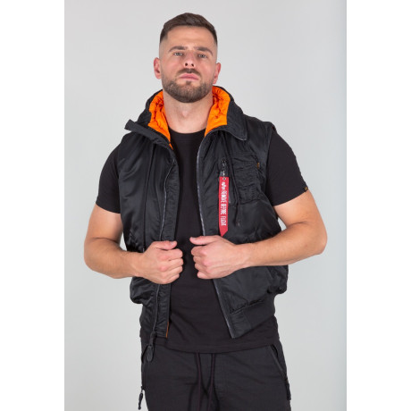 copy of Alpha Industries HOODED MA-1 VEST Sage green