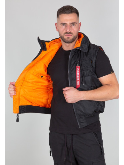 copy of Alpha Industries HOODED MA-1 VEST Sage green