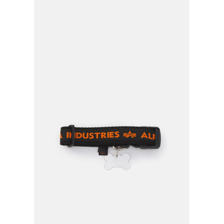 Obojek Alpha Industries AL DOG-TAG COLLAR černo/oranžový