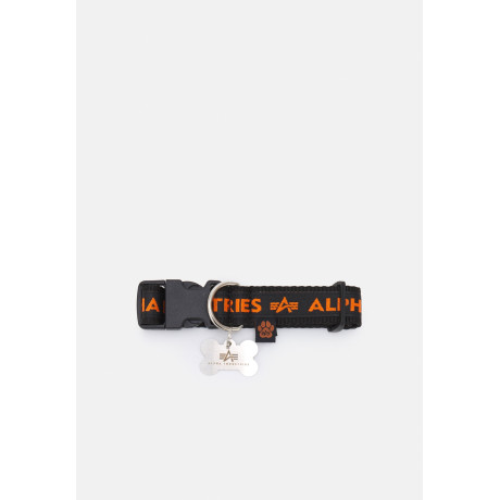 Obojek Alpha Industries AL DOG-TAG COLLAR černo/oranžový