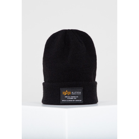 Čepice Alpha Industries CREW BEANIE černá