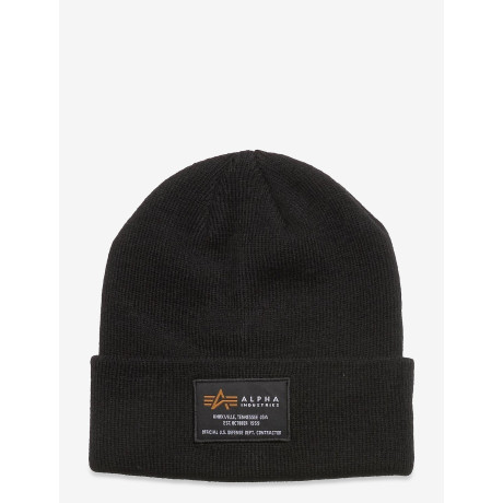 Čepice Alpha Industries CREW BEANIE černá