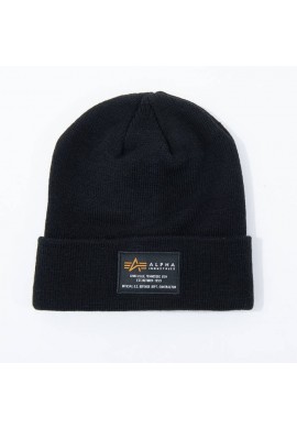 Čepice Alpha Industries CREW BEANIE černá