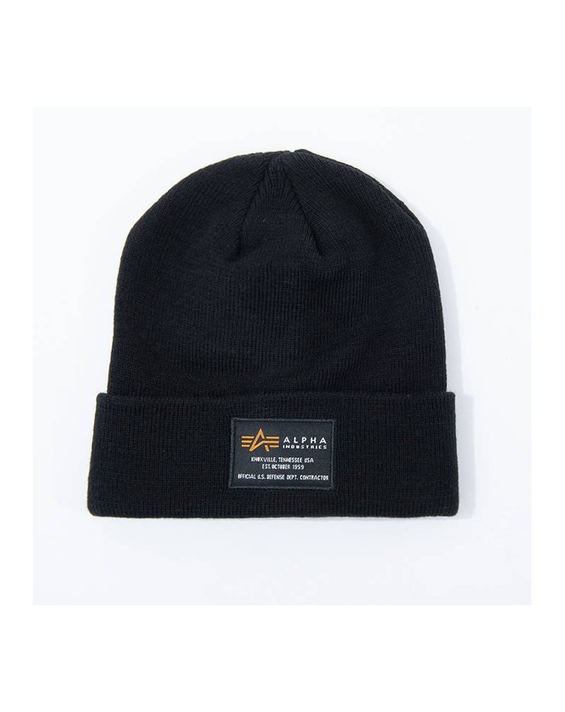 Čepice Alpha Industries CREW BEANIE černá Čepice Alpha Industries CREW BEANIE černá