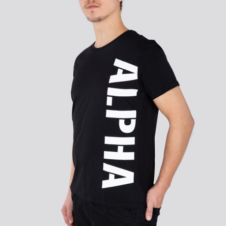 Tričko Alpha Industries SIDE PRINT T černé