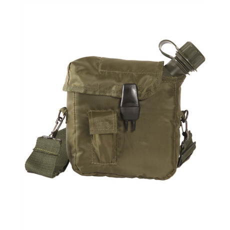 US polní láhev 2Q (cca 2 litry) s obalem a popruhem olivová