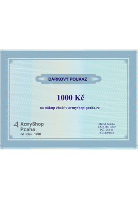 Dárkový poukaz v hodnotě 1000,- Kč