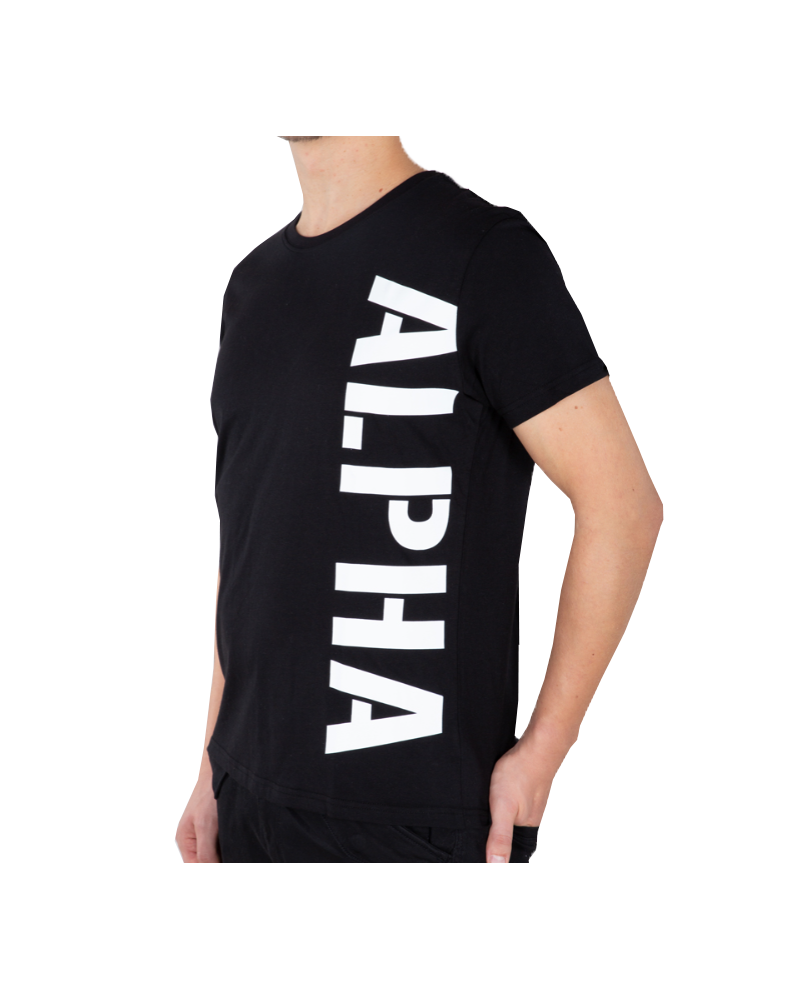 Tričko Alpha Industries SIDE PRINT T černé Tričko Alpha Industries SIDE PRINT T černé