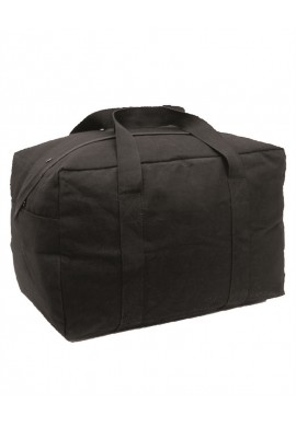 Letecká taška bavlna černá 60x40x31