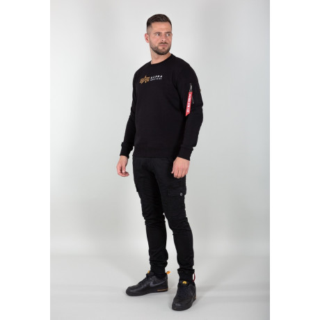 copy of Mikina Alpha Industries ALPHA LABEL SWEATER Repl. blue