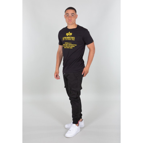 Tričko Alpha Industries ALPHA FUNDAMENTAL T Černé