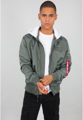 copy of Bunda MA-1 TT HOOD Alpha Industries DARK GREEN