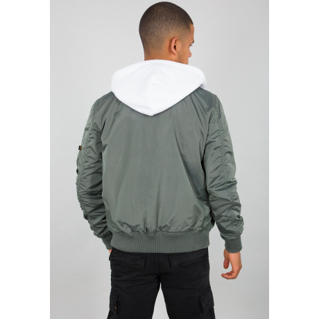 Bunda MA-1 TT HOOD Alpha Industries VINTAGE GREEN