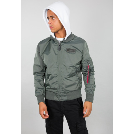 Bunda MA-1 TT HOOD Alpha Industries VINTAGE GREEN