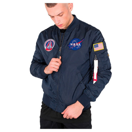 Bunda Alpha Industries MA-1 TT NASA REVERSIBLE II Repl.blue