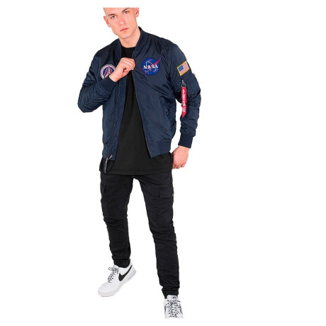 Bunda Alpha Industries MA-1 TT NASA REVERSIBLE II Repl.blue