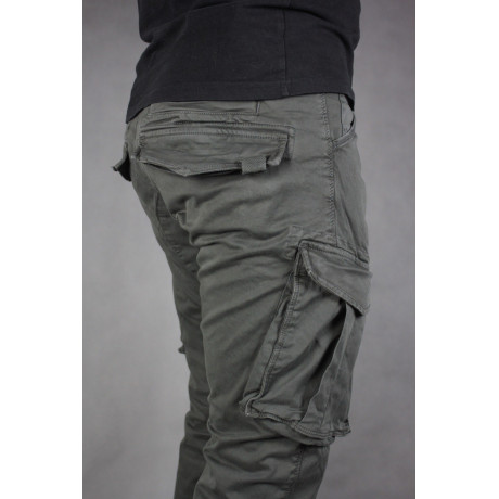 Kalhoty Alpha Industries SPY PANT Greyblack / Šedočerné