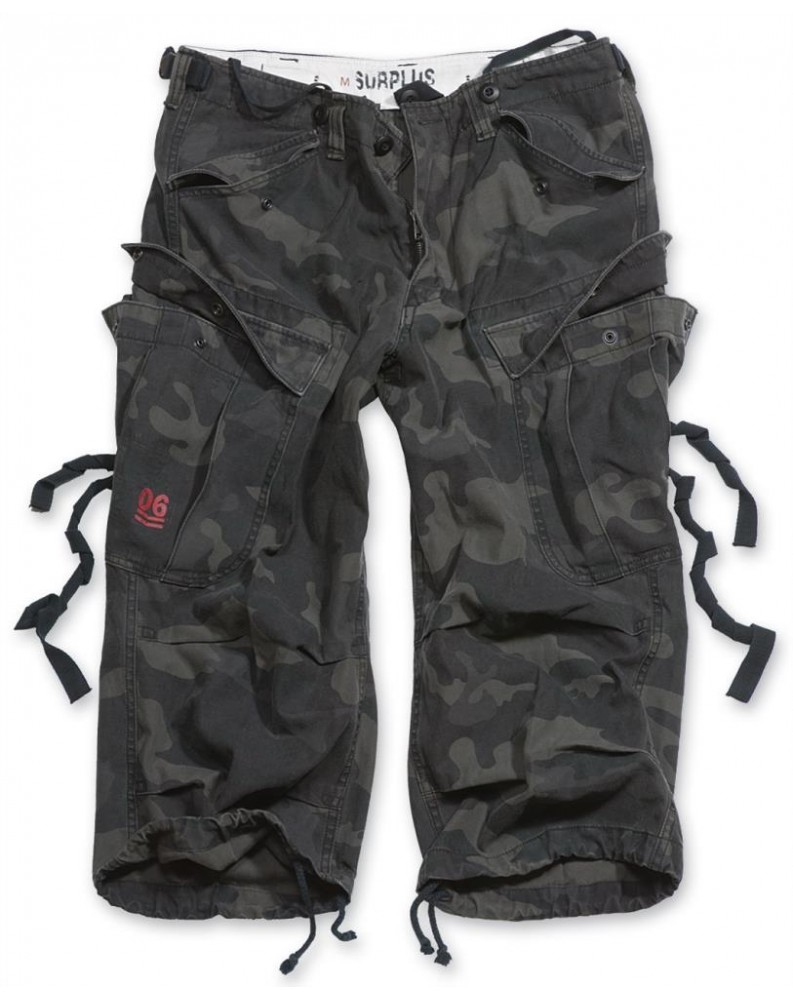 Kraťasy 3/4 ENGINEER VINTAGE Black camo