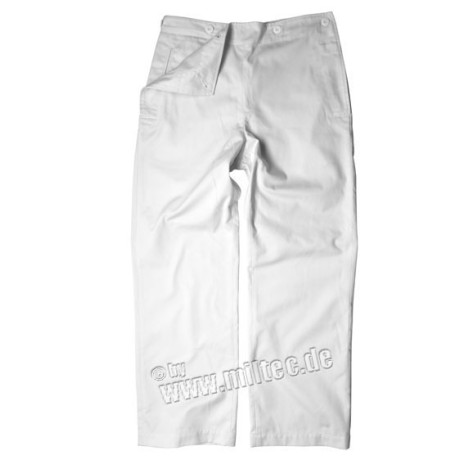 BW námoř. Kalhoty padací most bílé 48-60