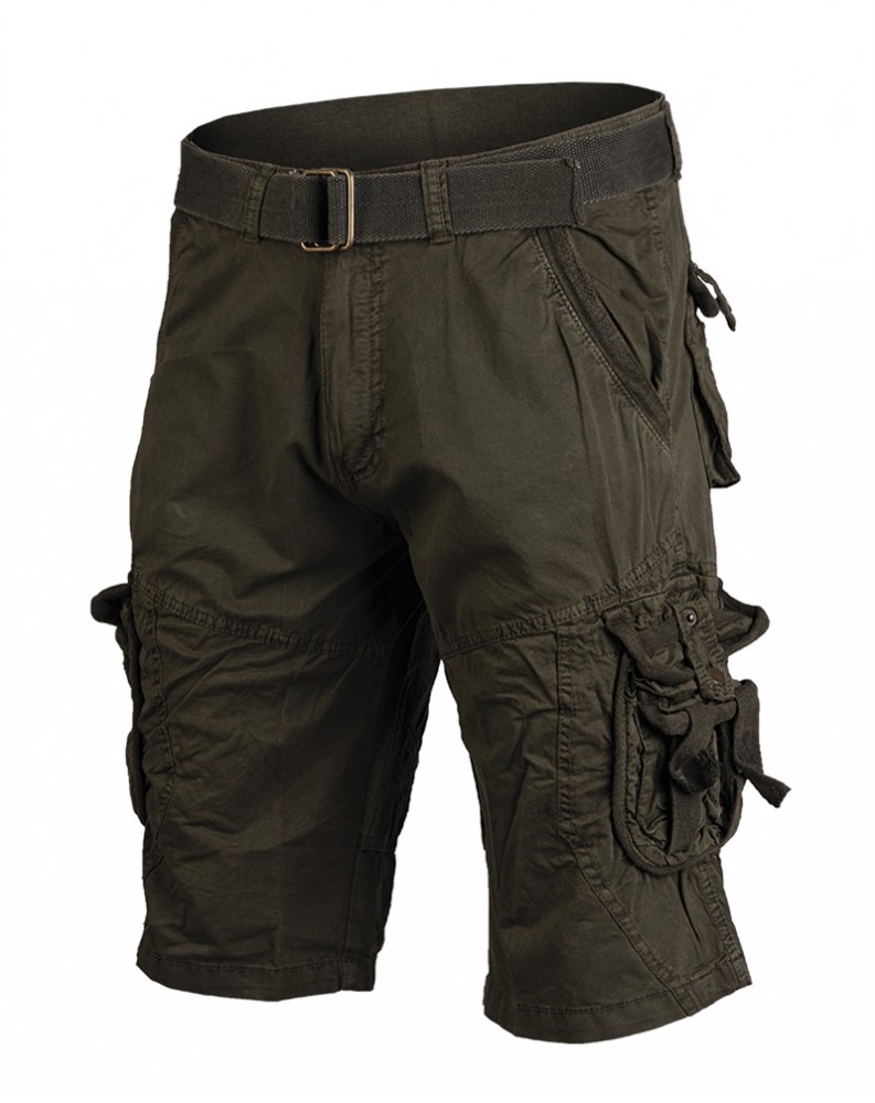 Kraťasy VINTAGE SURVIVAL předeprané, Olivové Kraťasy VINTAGE SURVIVAL předeprané, Olivové