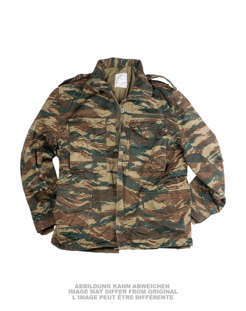 Řecká polní bunda typ US M65 Lizard camo s vložkou, použitá Řecká polní bunda typ US M65 Lizard camo s vložkou, použitá