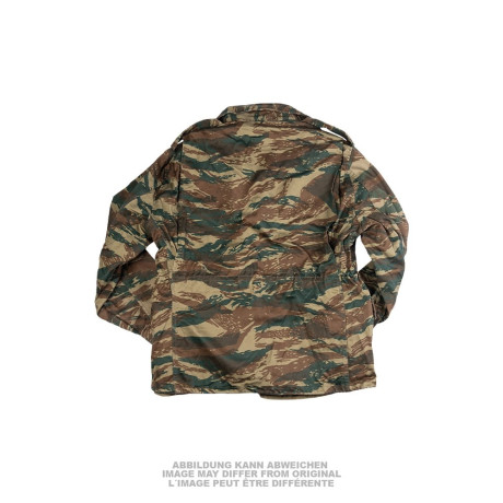 Řecká polní bunda typ US M65 Lizard camo s vložkou, použitá