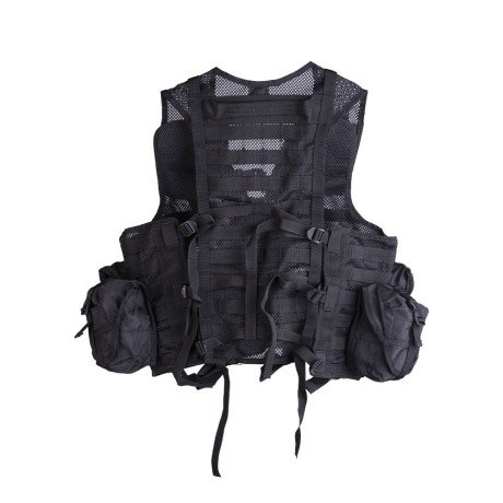 Taktická vesta MODULÁRNÍ SYSTÉM 8 kapes Černá