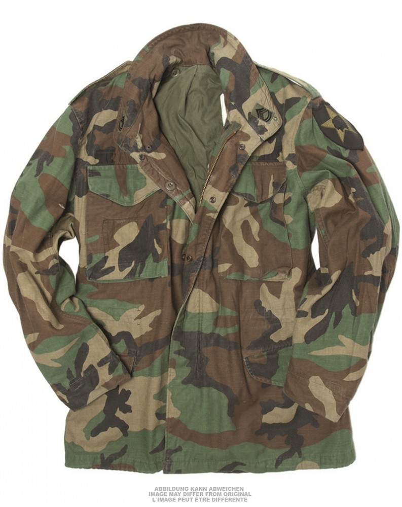 Originál US polní bunda M65 woodland, použitá Originál US polní bunda M65 woodland, použitá