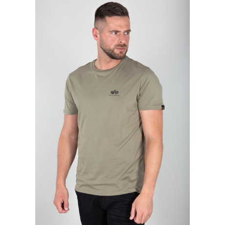 Tričko BASIC T SMALL LOGO Alpha Industries OLIVE