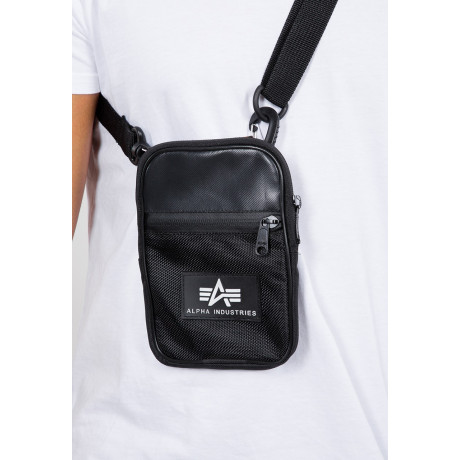 RUBBER PRINT UTILITY BAG Alpha Industries, Černá