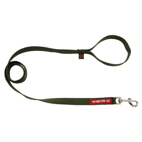 Vodítko pro psy Alpha Industries BASIC DOG LEASH, Dark olive