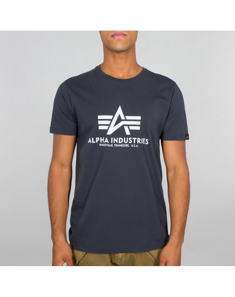 Tričko BASIC T Alpha Industries, Iron grey