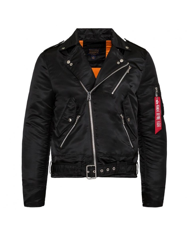 Bunda Alpha Industries OUTLAW JACKET, Černá Bunda Alpha Industries OUTLAW JACKET, Černá