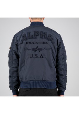 Bunda Alpha Industries MA-1 VF AUTHENTIC OVERDYED, Repl. Blue